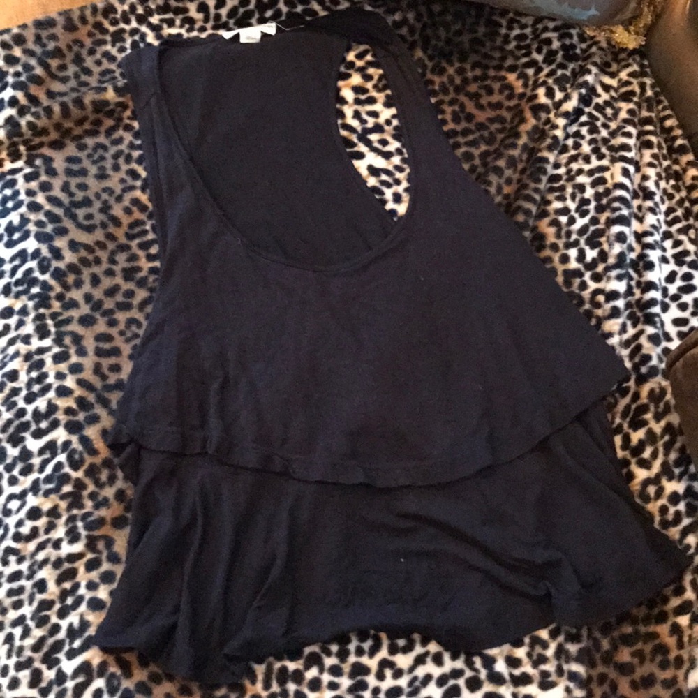 Sold! Cropped tiered flowy tank